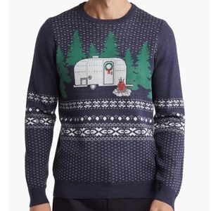 14th & Union Holiday Jacquard Sweater Size Medium NWT